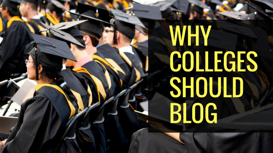 What colleges are missing out by not having a blog?