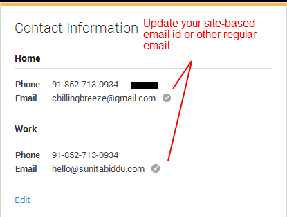 Sunita Biddu Authorship - Email addition