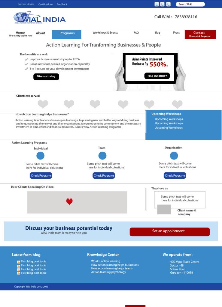 Colored wireframe example