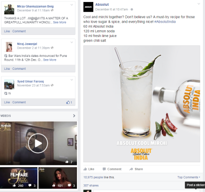 See how Absolut brand is engaging its fans