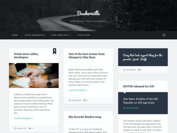 three column theme for bloggers