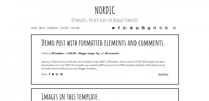 Blogger template