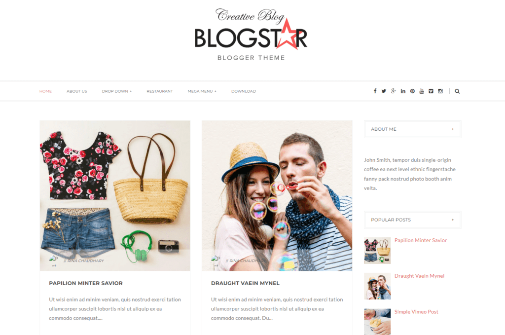 Best Blogger Templates Blogstar