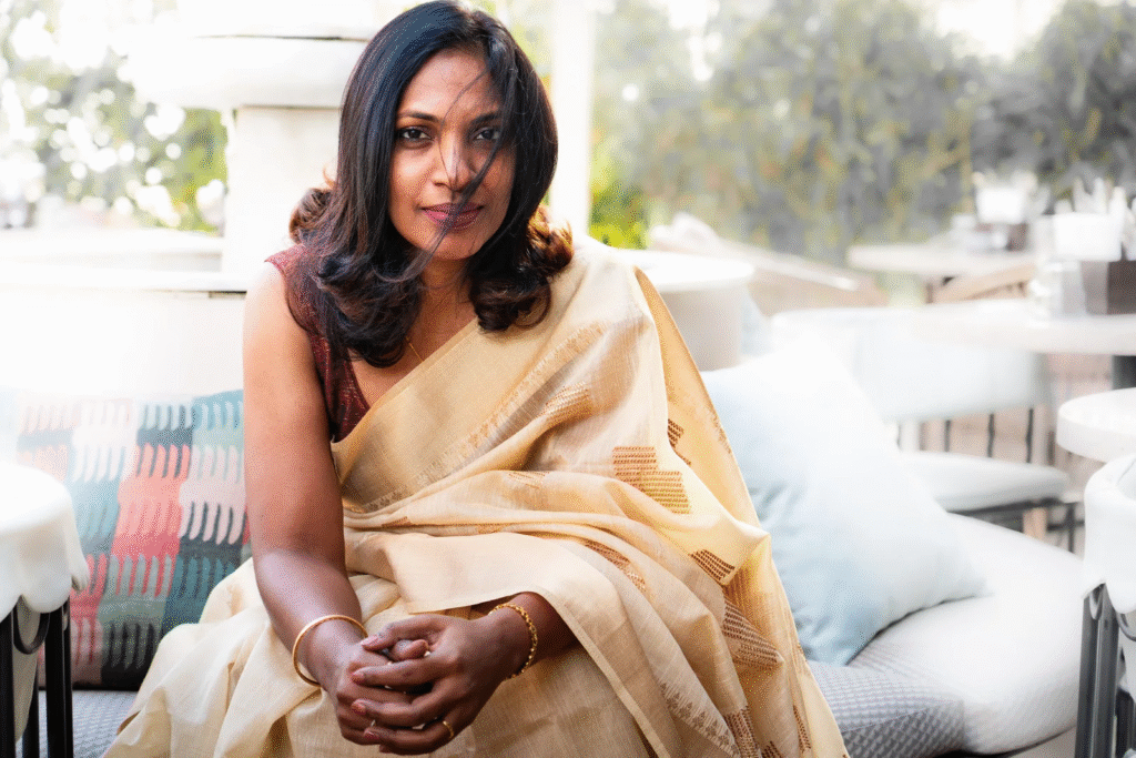 Traditional yet fierce saree look